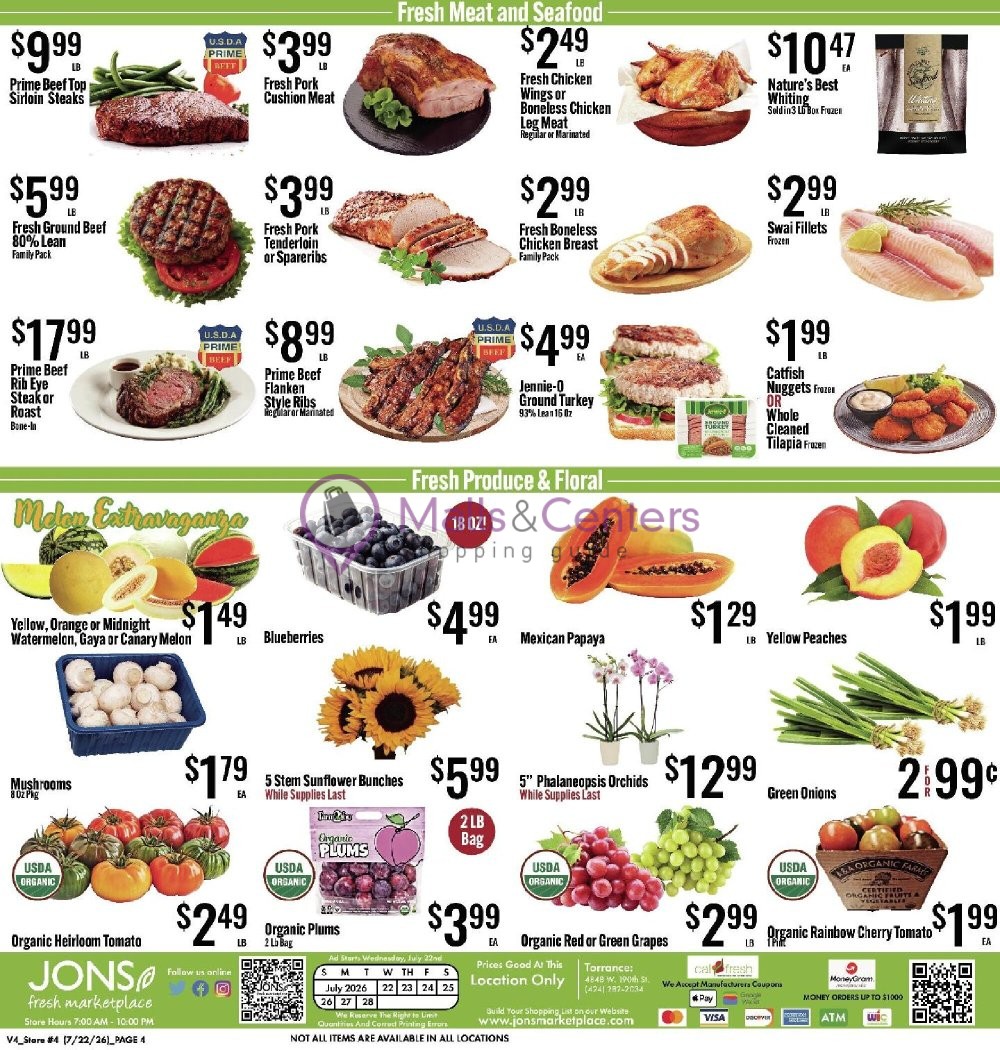 Weekly ad for Jons Fresh Marketplace valid: 07/22/2026 - 07/28/2026, page 4