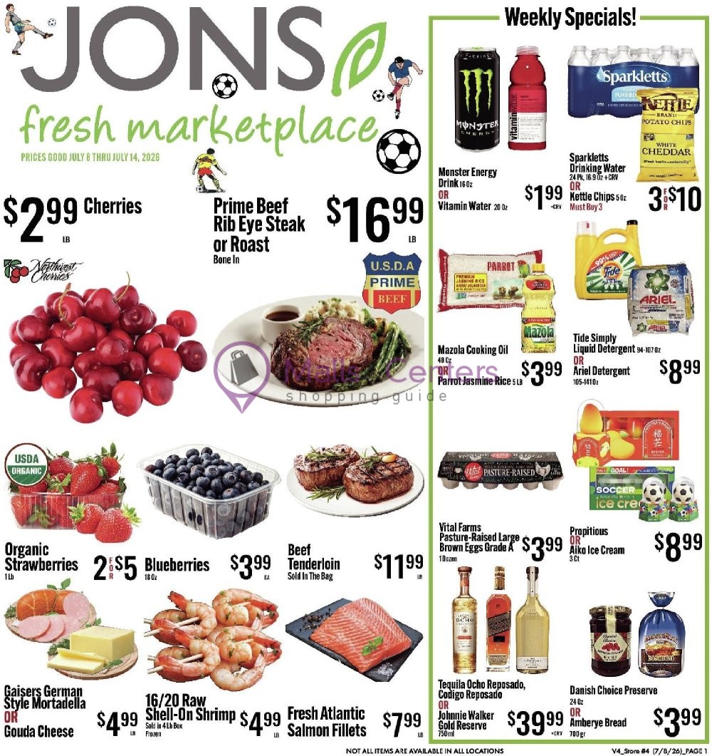 Weekly ad for Jons Fresh Marketplace valid: 07/08/2026 - 07/14/2026, page 1