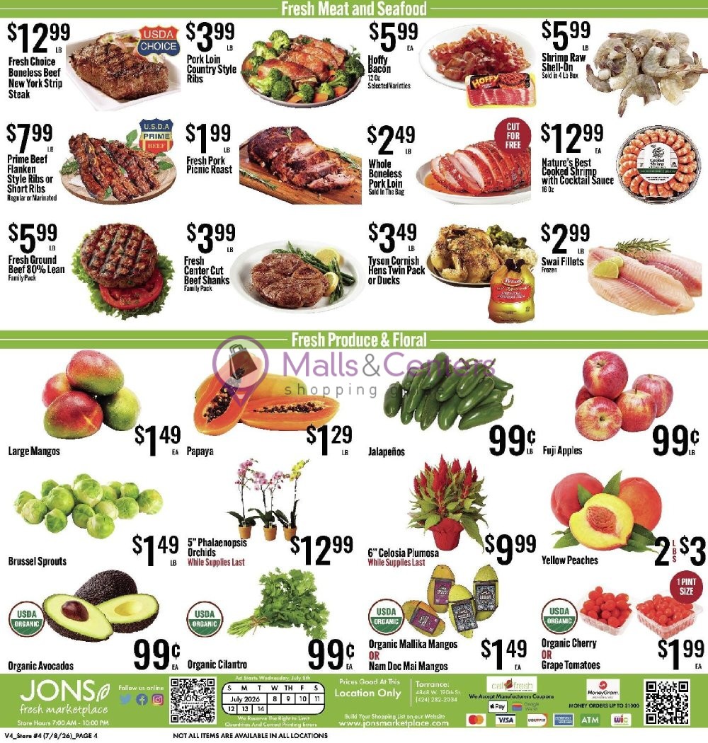 Weekly ad for Jons Fresh Marketplace valid: 07/08/2026 - 07/14/2026, page 4
