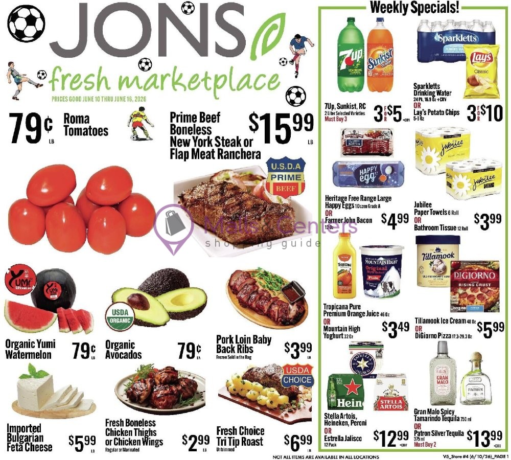 Weekly ad for Jons Fresh Marketplace valid: 06/10/2026 - 06/16/2026, page 1