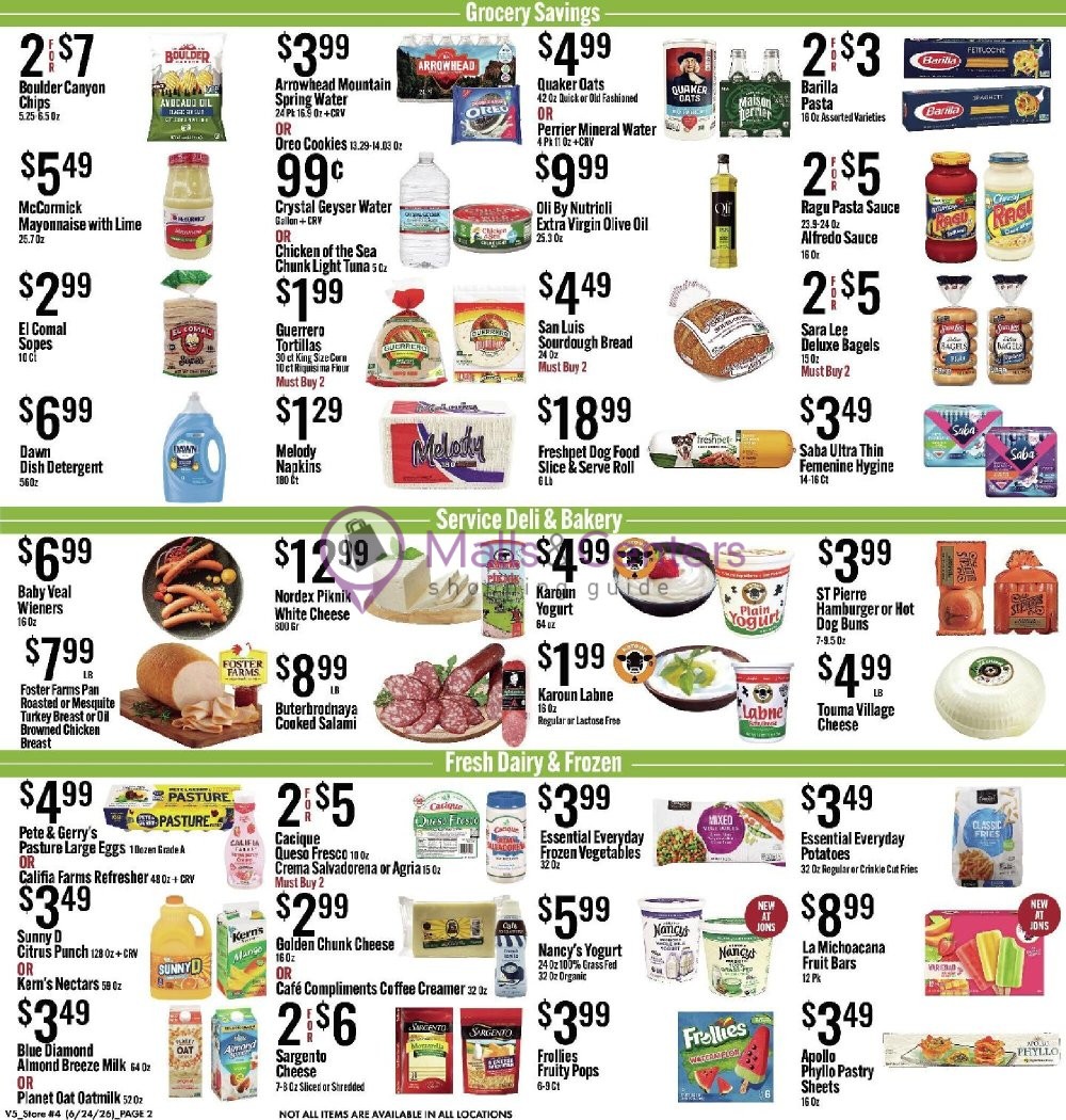 Weekly ad for Jons Fresh Marketplace valid: 06/24/2026 - 06/30/2026, page 2