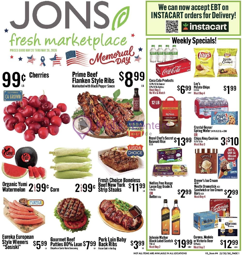 Weekly ad for Jons Fresh Marketplace valid: 05/20/2026 - 05/26/2026, page 1