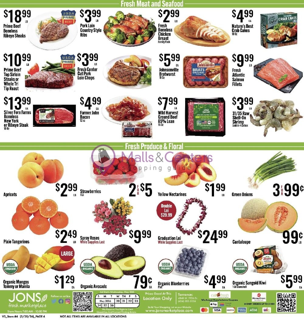 Weekly ad for Jons Fresh Marketplace valid: 05/20/2026 - 05/26/2026, page 4