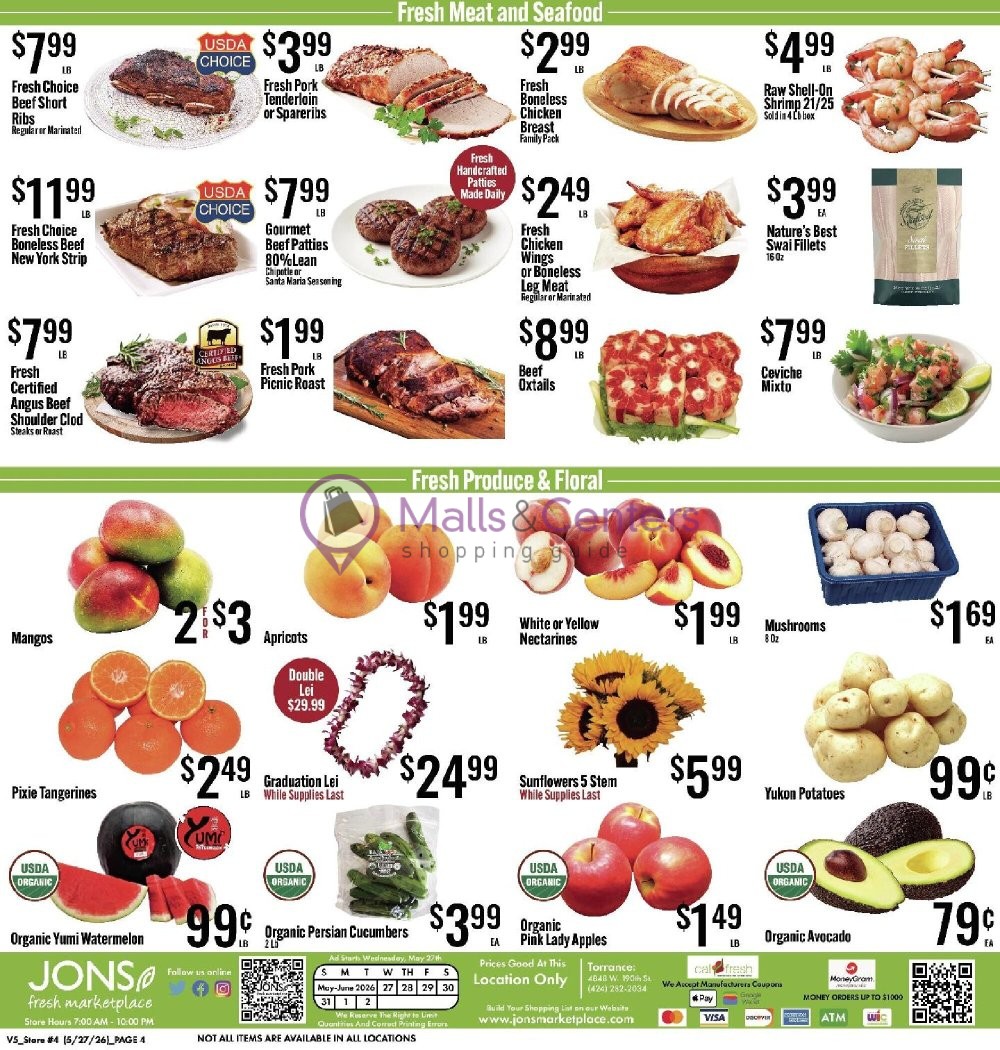 Weekly ad for Jons Fresh Marketplace valid: 05/27/2026 - 06/02/2026, page 4