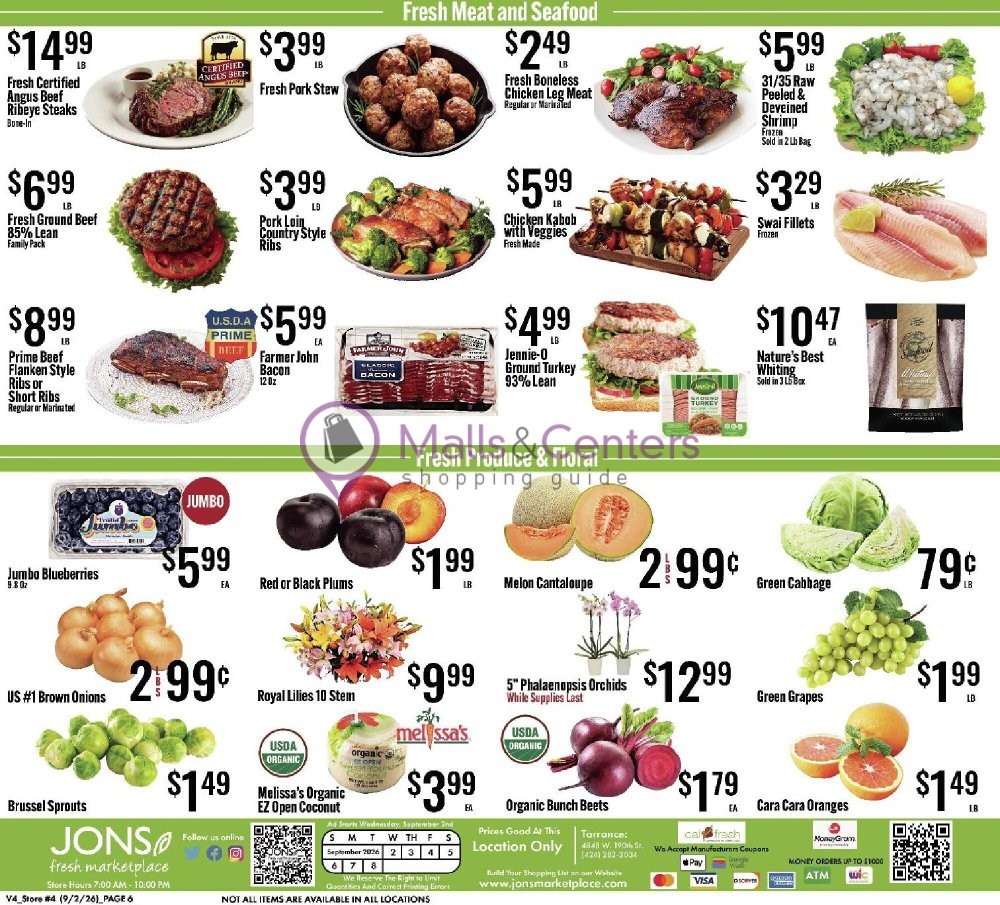 Weekly ad for Jons Fresh Marketplace valid: 09/02/2026 - 09/08/2026, page 6