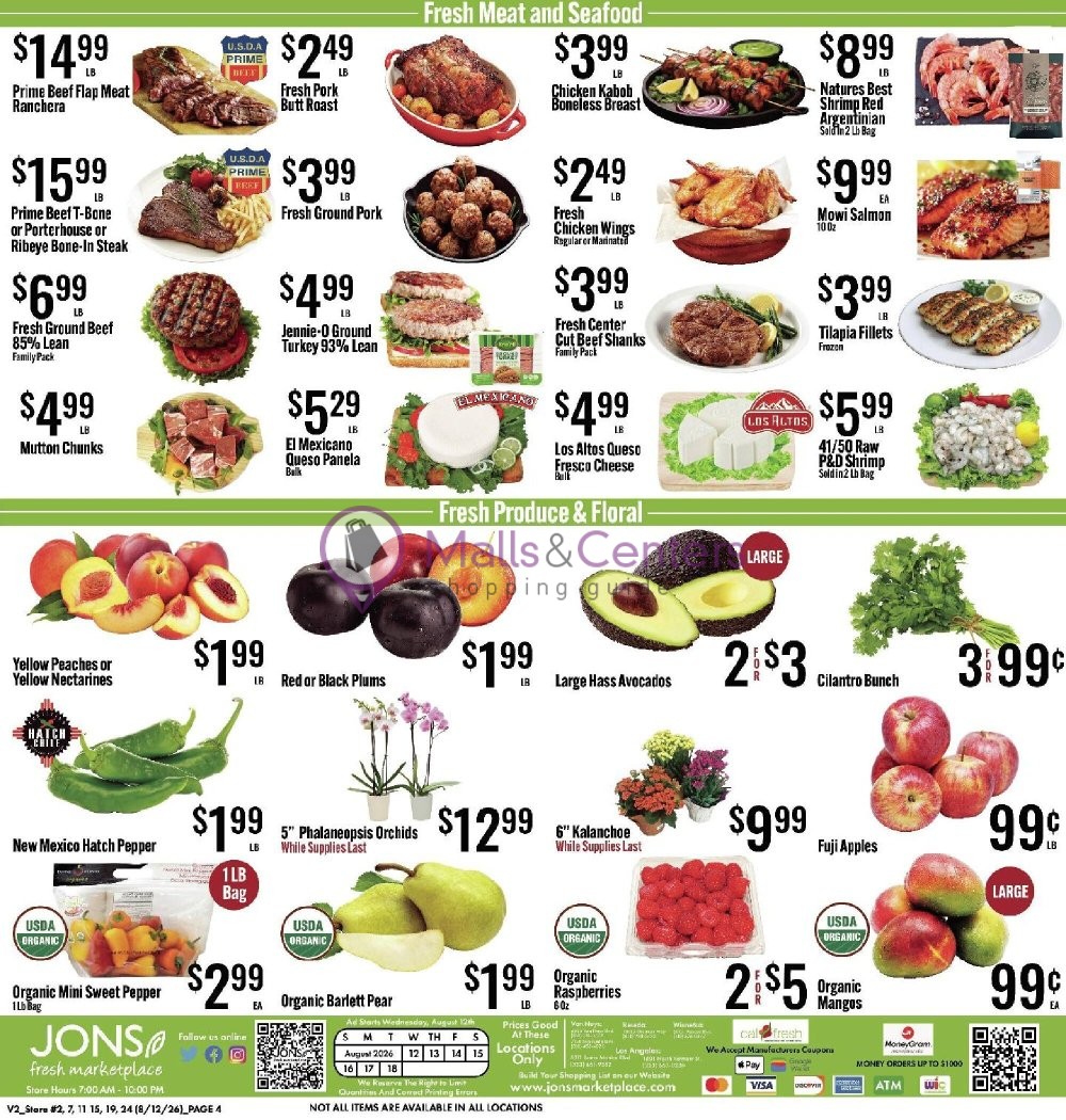 Weekly ad for Jons Fresh Marketplace valid: 08/12/2026 - 08/18/2026, page 4