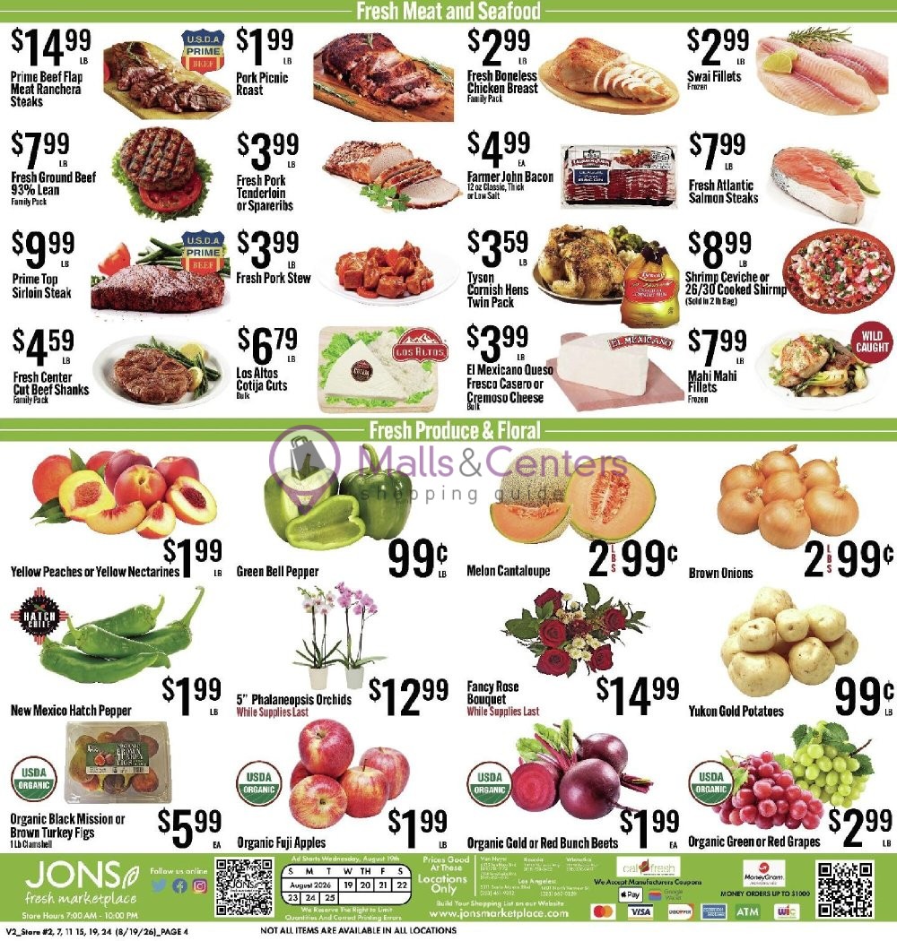 Weekly ad for Jons Fresh Marketplace valid: 08/19/2026 - 08/25/2026, page 4