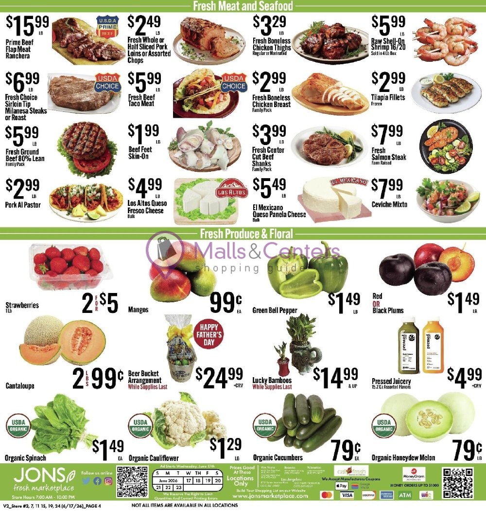 Weekly ad for Jons Fresh Marketplace valid: 06/17/2026 - 06/23/2026, page 4