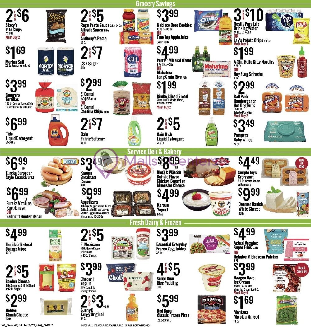 Weekly ad for Jons Fresh Marketplace valid: 07/22/2026 - 07/28/2026, page 2