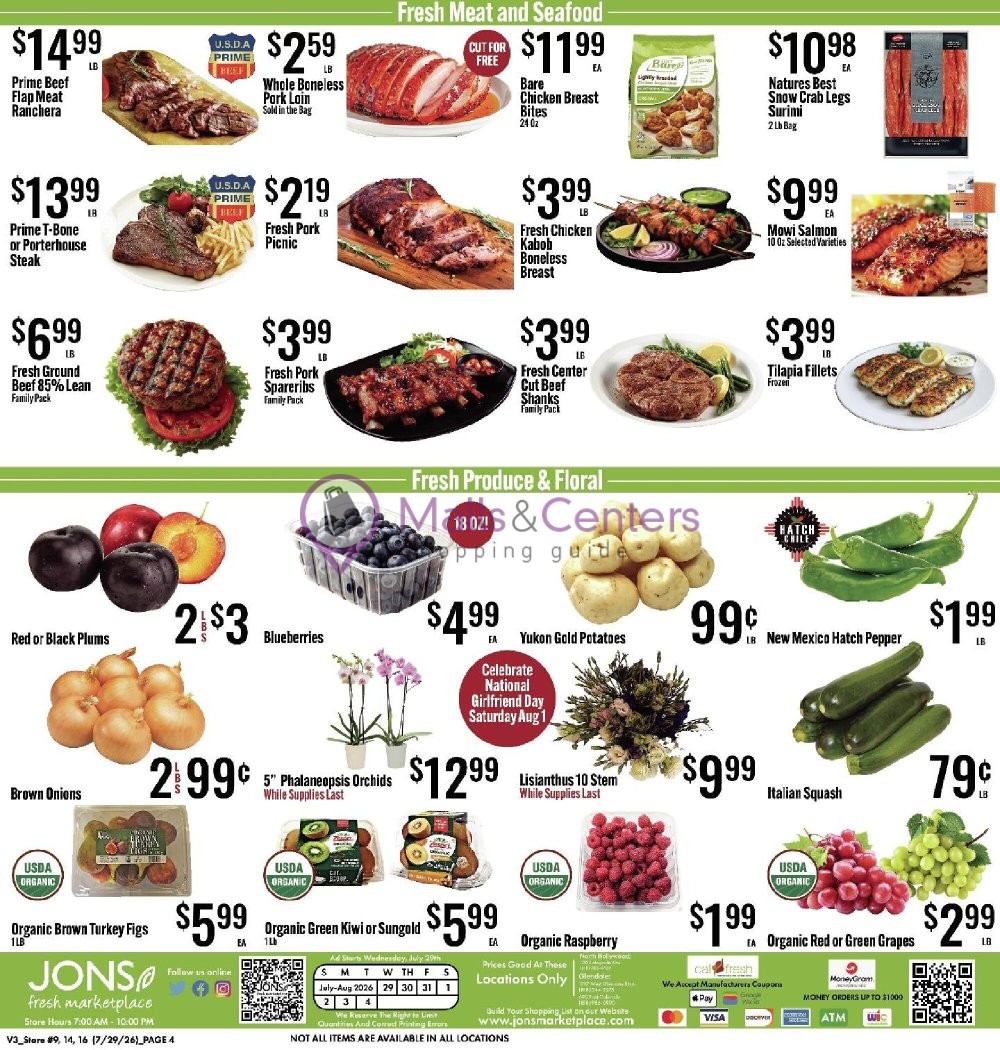 Weekly ad for Jons Fresh Marketplace valid: 07/29/2026 - 08/04/2026, page 4
