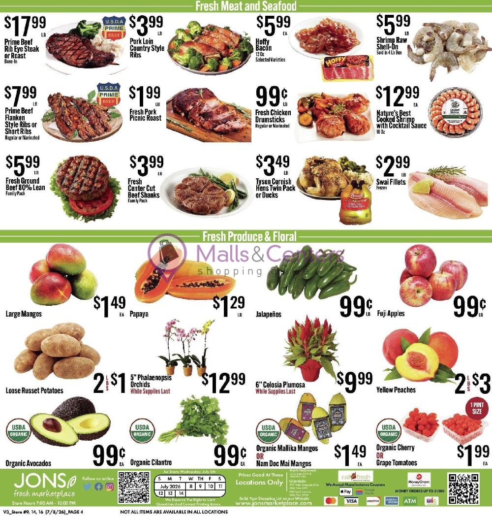Weekly ad for Jons Fresh Marketplace valid: 07/08/2026 - 07/14/2026, page 4
