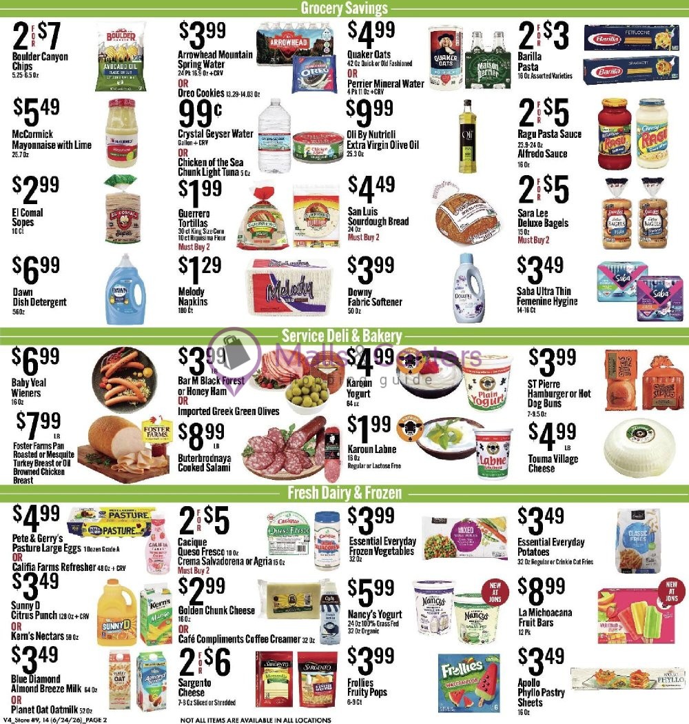 Weekly ad for Jons Fresh Marketplace valid: 06/24/2026 - 06/30/2026, page 2