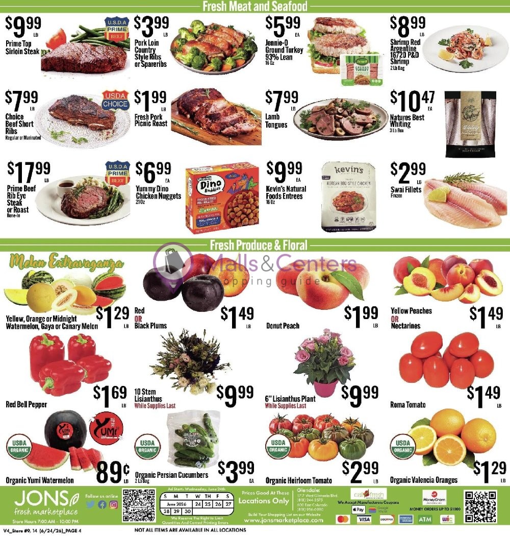 Weekly ad for Jons Fresh Marketplace valid: 06/24/2026 - 06/30/2026, page 4