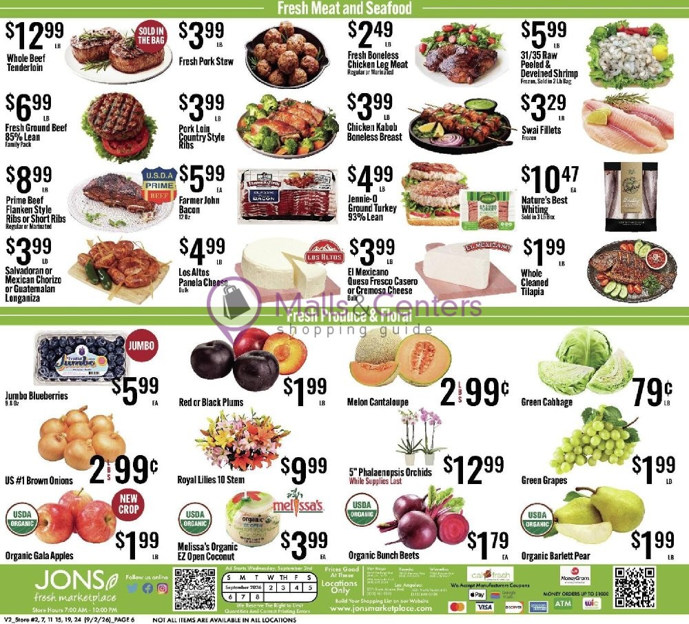 Weekly ad for Jons Fresh Marketplace valid: 09/02/2026 - 09/08/2026, page 6