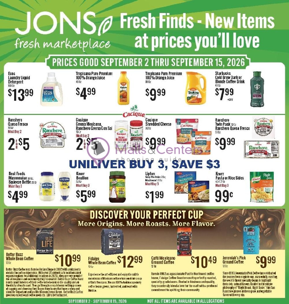 Weekly ad for Jons Fresh Marketplace valid: 09/02/2026 - 09/08/2026, page 7