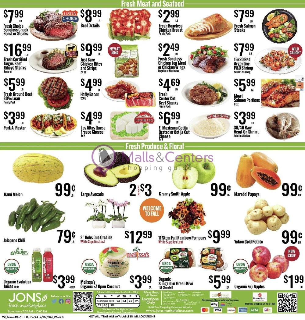 Weekly ad for Jons Fresh Marketplace valid: 09/23/2026 - 09/29/2026, page 4