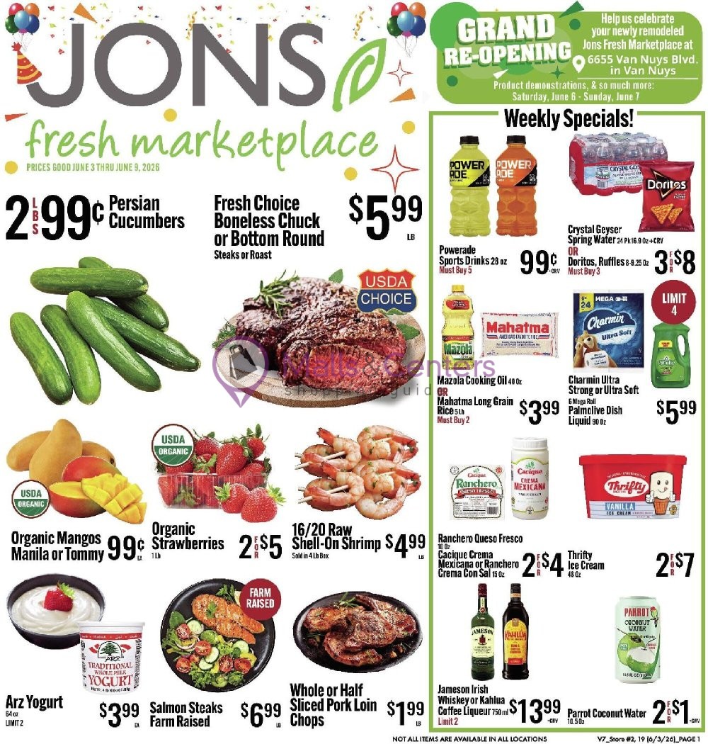 Weekly ad for Jons Fresh Marketplace valid: 06/03/2026 - 06/09/2026, page 1