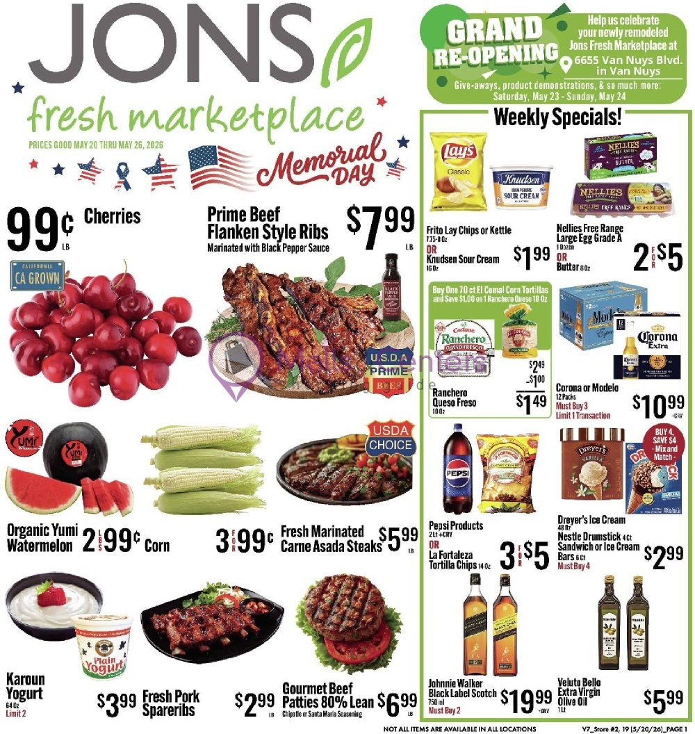 Weekly ad for Jons Fresh Marketplace valid: 05/20/2026 - 05/26/2026, page 1