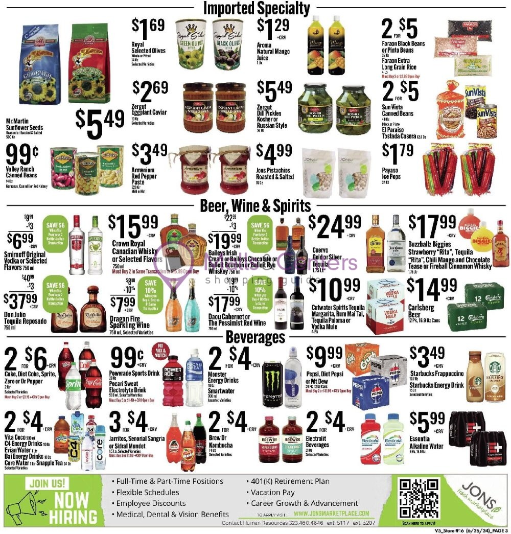 Weekly ad for Jons Fresh Marketplace valid: 06/26/2024 - 07/04/2024, page 3