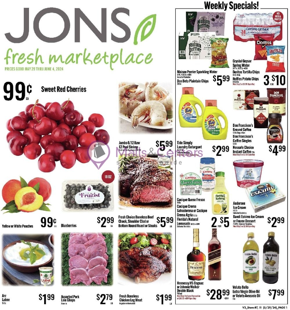 Jons Fresh Marketplace Weekly ad valid from 05/29/2024 to 06/04/2024