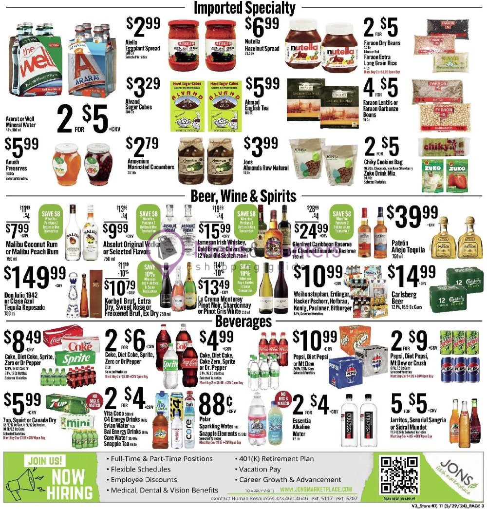 Jons Fresh Marketplace Weekly ad valid from 05/29/2024 to 06/04/2024