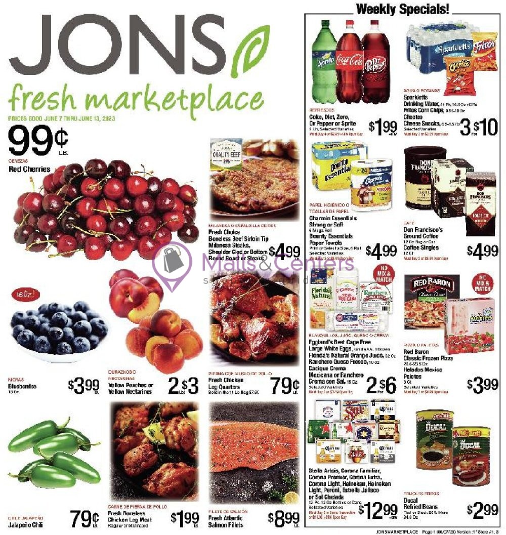Jons Fresh Marketplace Weekly ad valid from 06/07/2023 to 06/13/2023