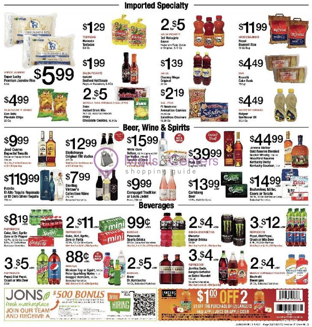 Jons Fresh Marketplace Weekly Ad sales & flyers specials MallsCenters