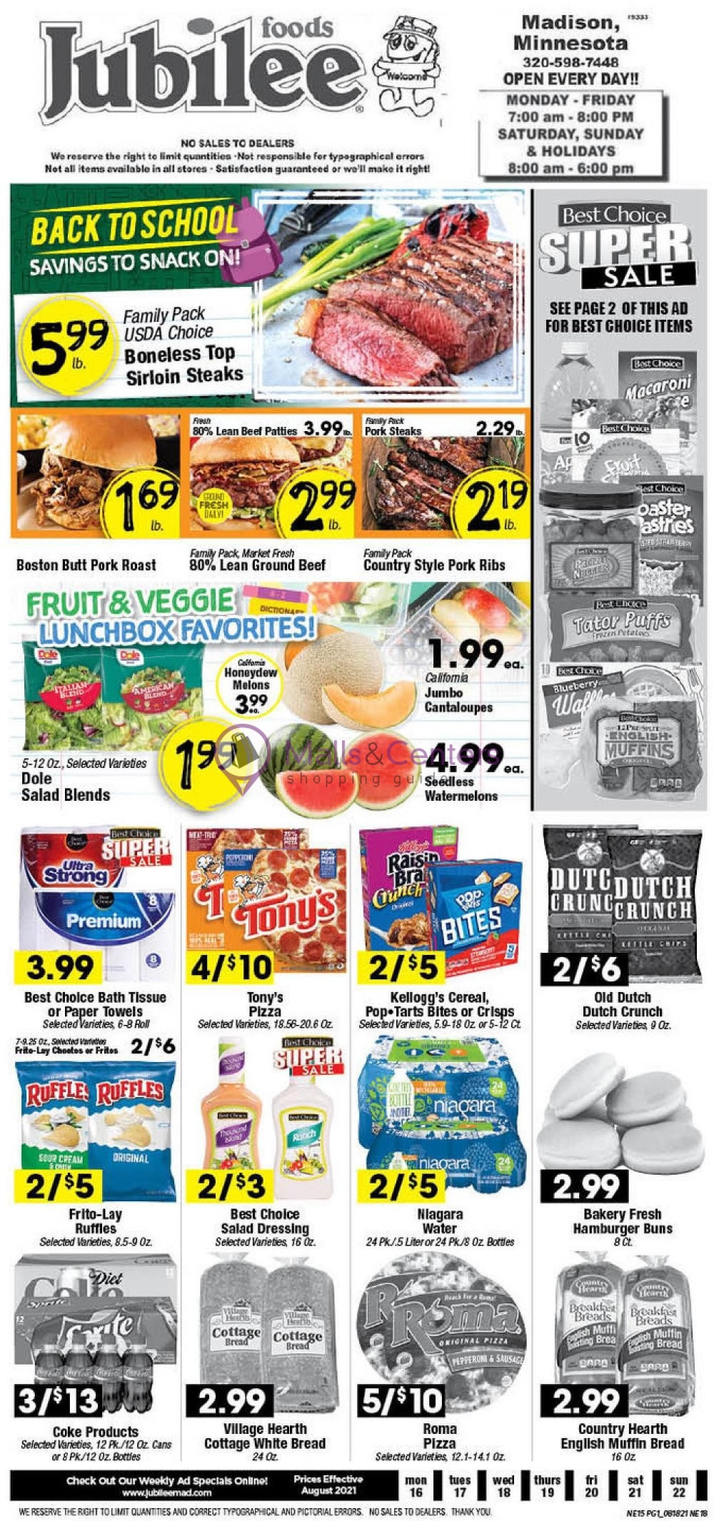 Jubilee Foods Weekly Ad sales & flyers specials MallsCenters