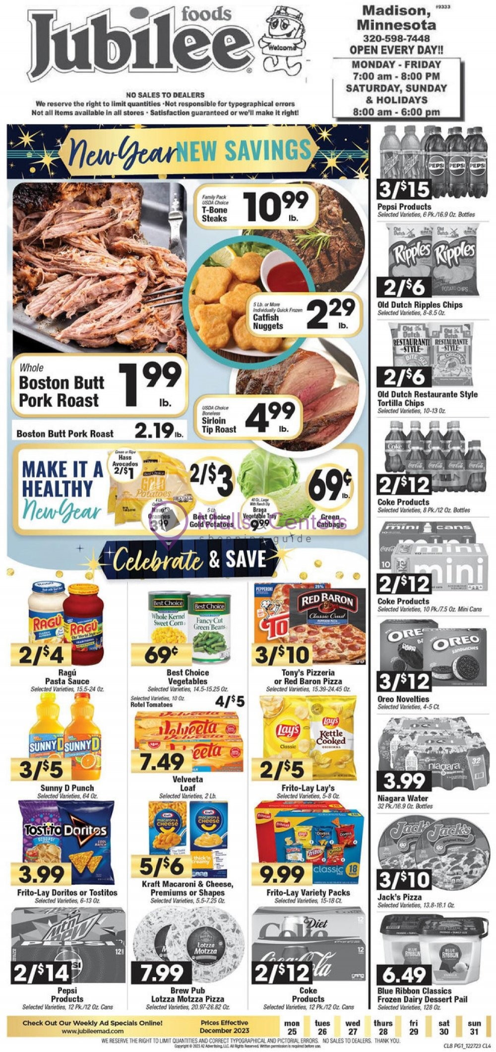 Jubilee Foods Weekly ad valid from 12/25/2023 to 12/31/2023 MallsCenters