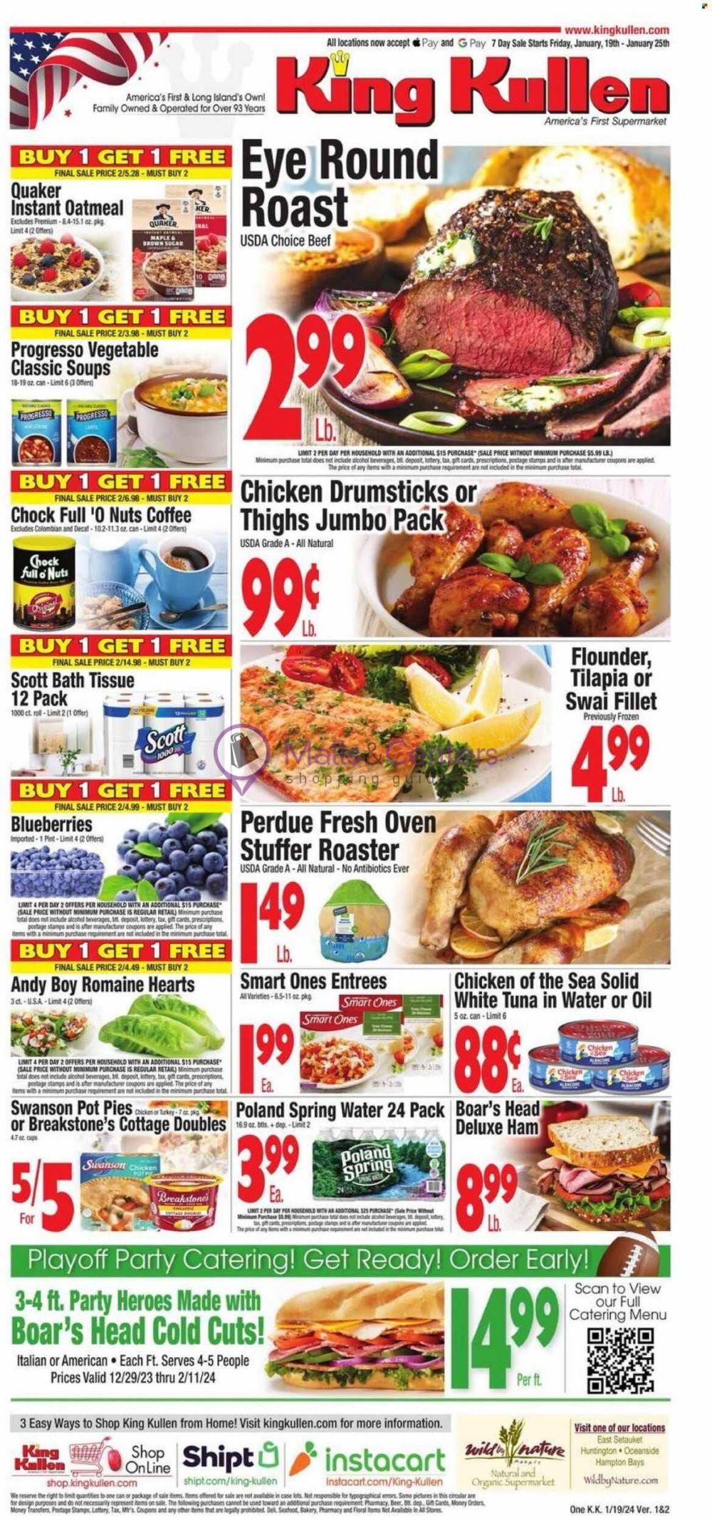 King Kullen Weekly Ad, from Fri, 1/19/2024 sales & flyers specials