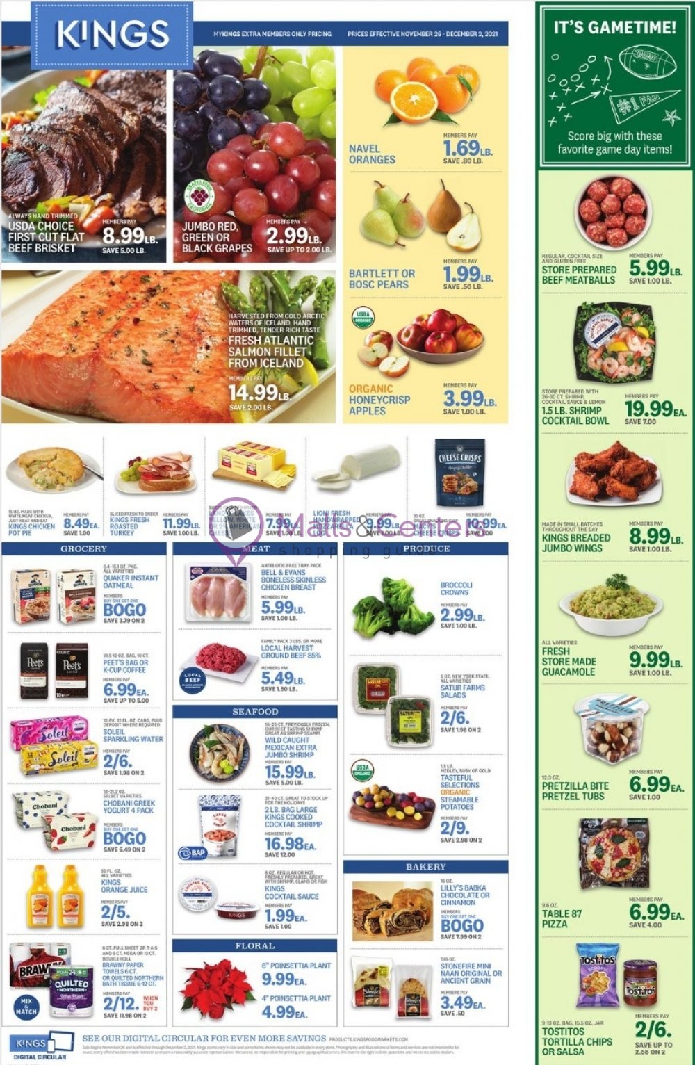 Kings Food Markets Weekly ad valid from 11/26/2021 to 12/02/2021