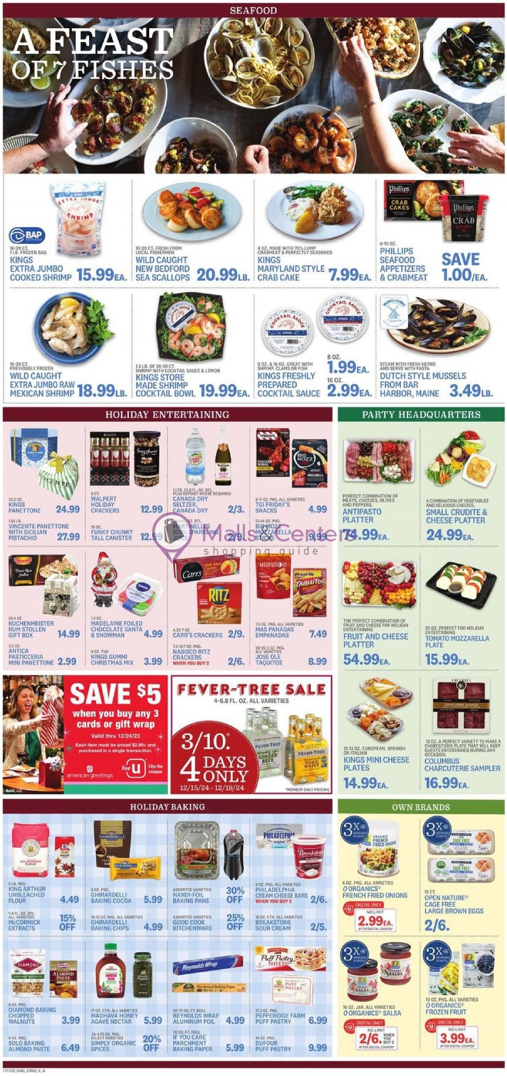 Kings Food Markets Weekly ad valid from 12/15/2023 to 12/21/2023 MallsCenters