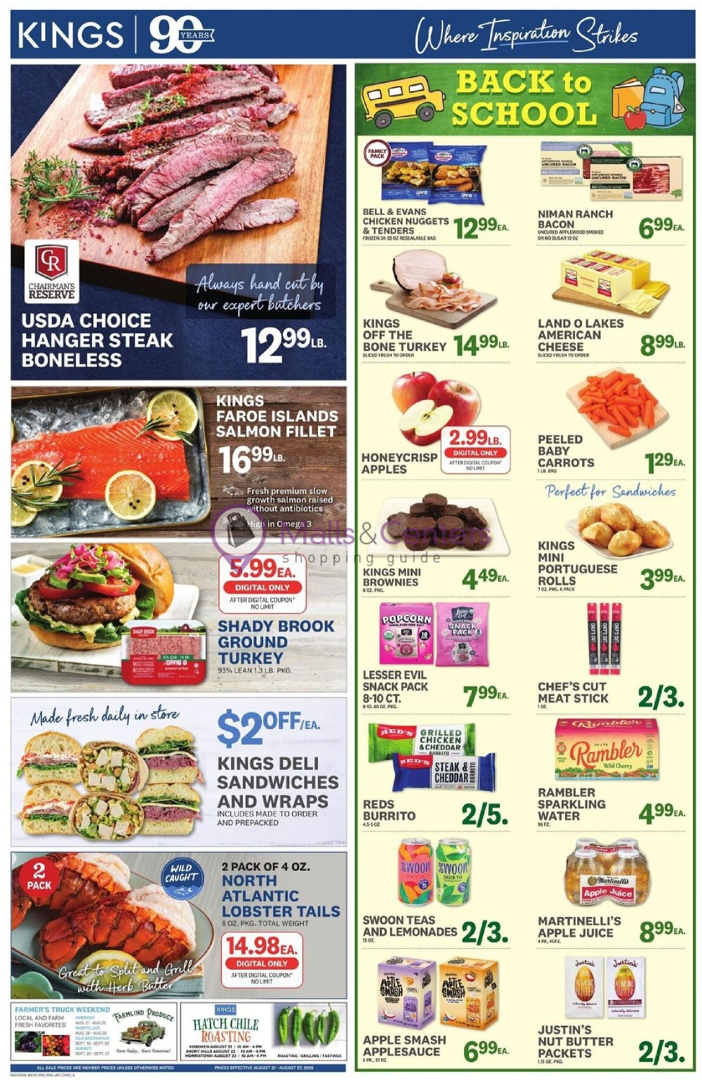 Weekly ad for Kings Food Markets valid: 08/21/2026 - 08/27/2026, page 1