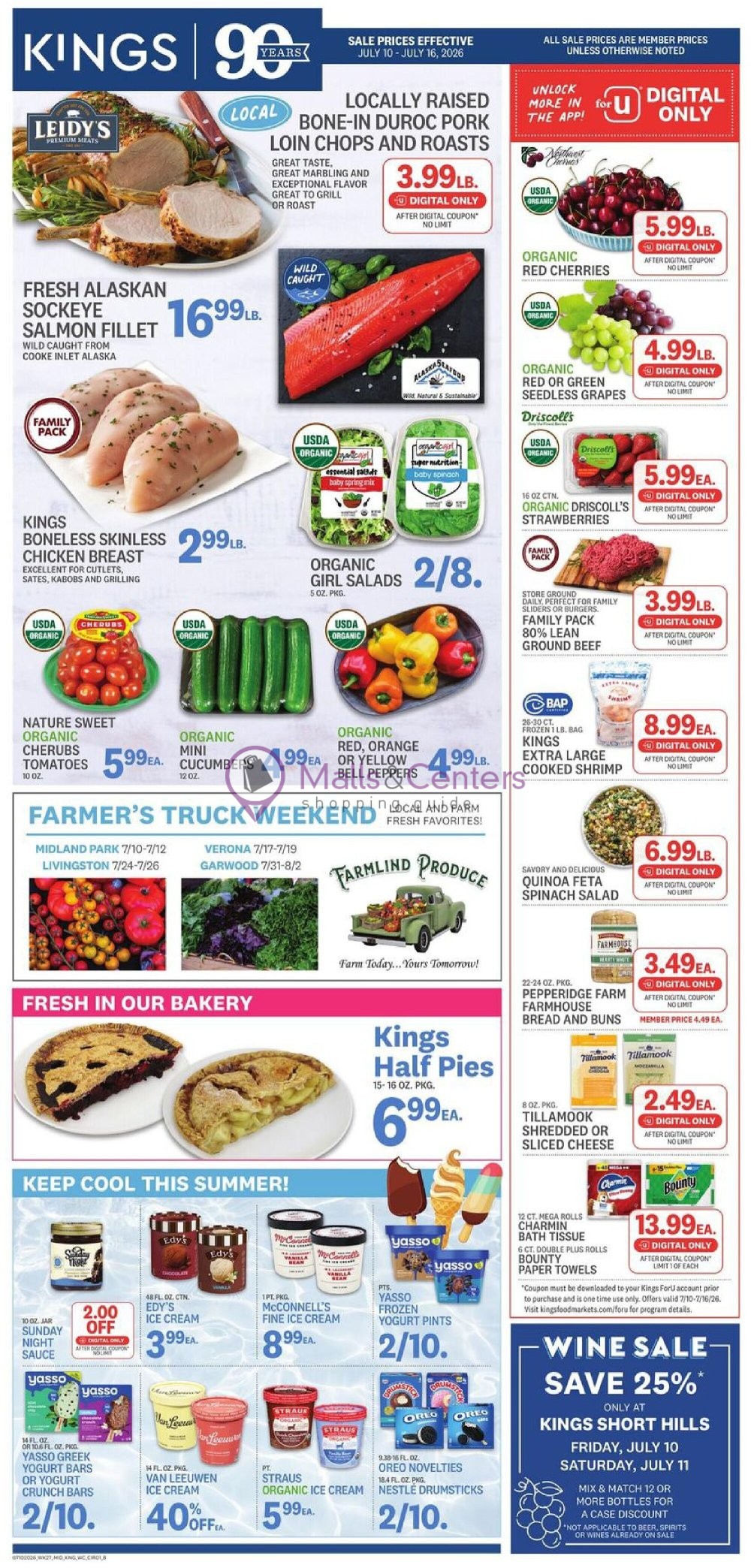 Weekly ad for Kings Food Markets valid: 07/10/2026 - 07/16/2026, page 1