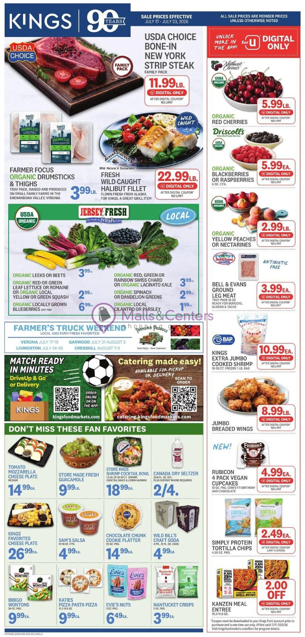 Weekly ad for Kings Food Markets valid: 07/17/2026 - 07/23/2026, page 1