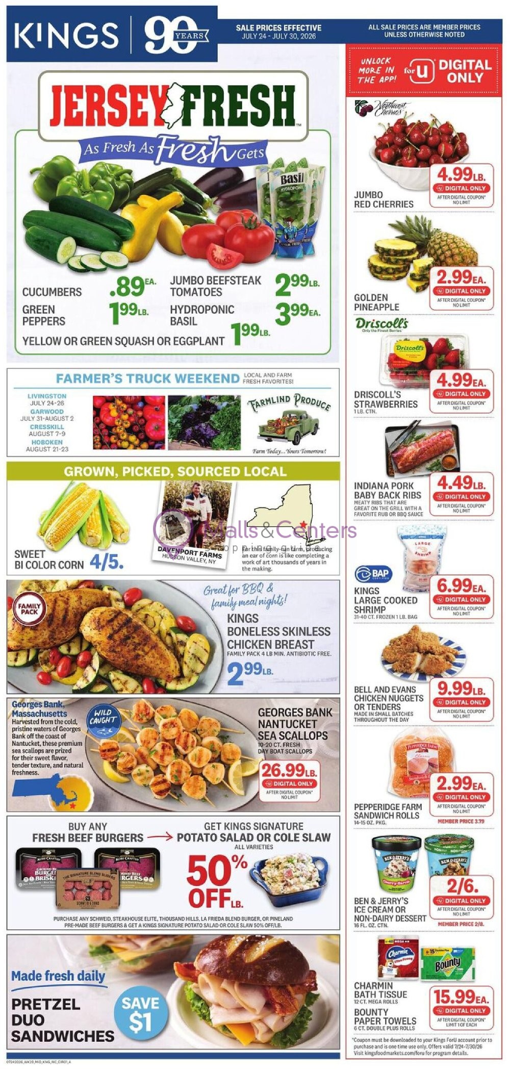 Weekly ad for Kings Food Markets valid: 07/24/2026 - 07/30/2026, page 1