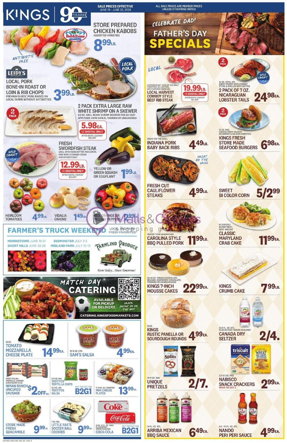 Weekly ad for Kings Food Markets valid: 06/19/2026 - 06/25/2026, page 1