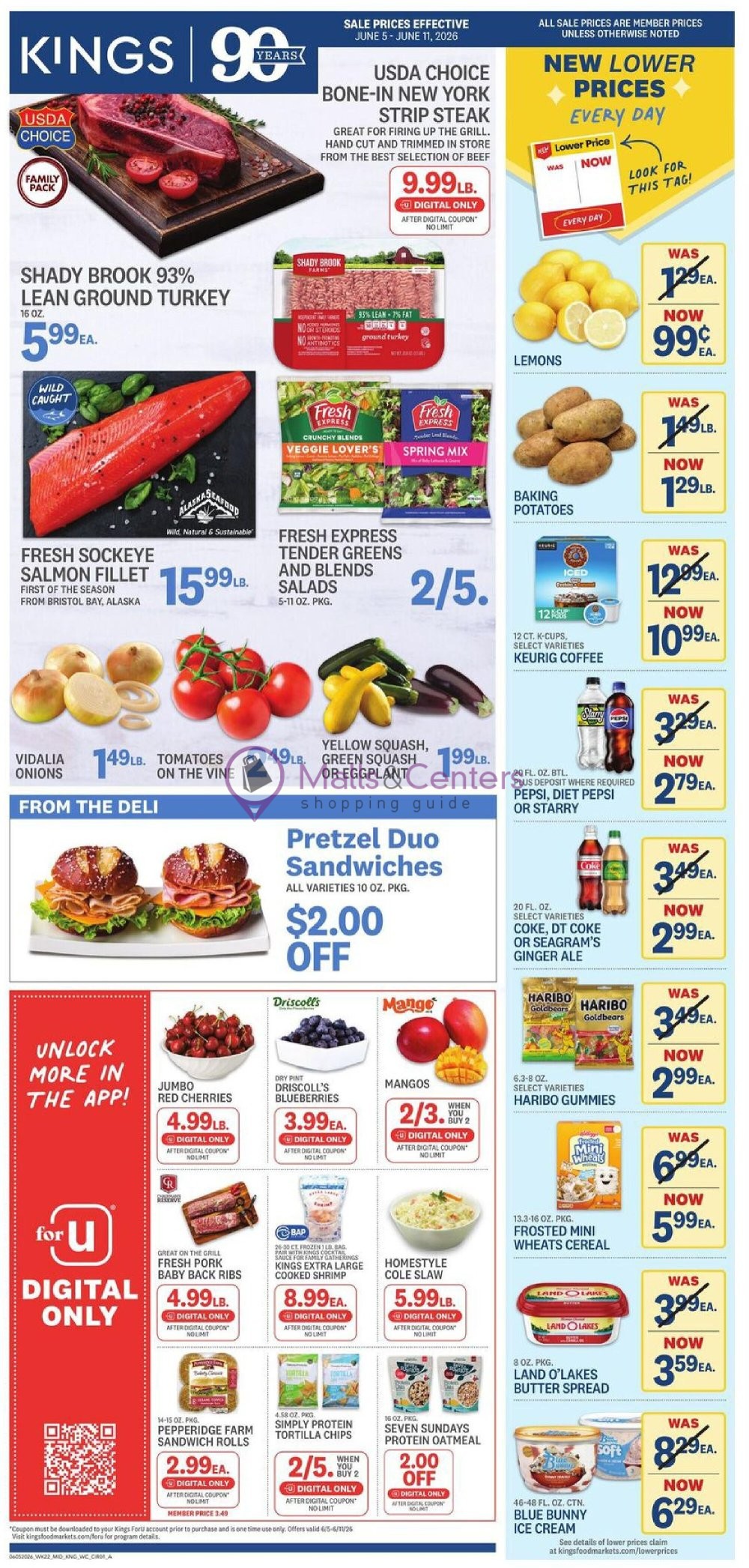 Weekly ad for Kings Food Markets valid: 06/05/2026 - 06/11/2026, page 1
