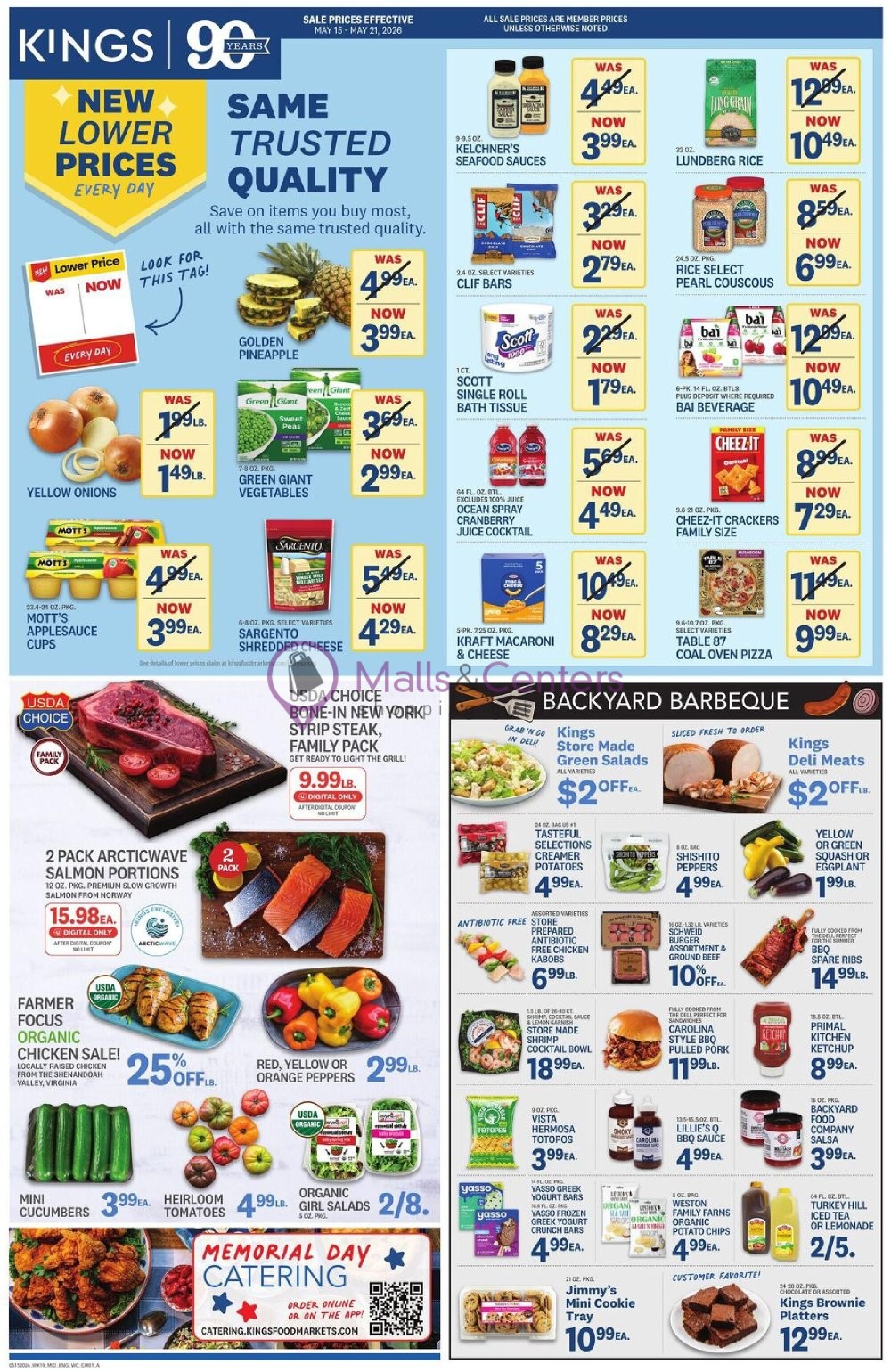 Weekly ad for Kings Food Markets valid: 05/15/2026 - 05/21/2026, page 1