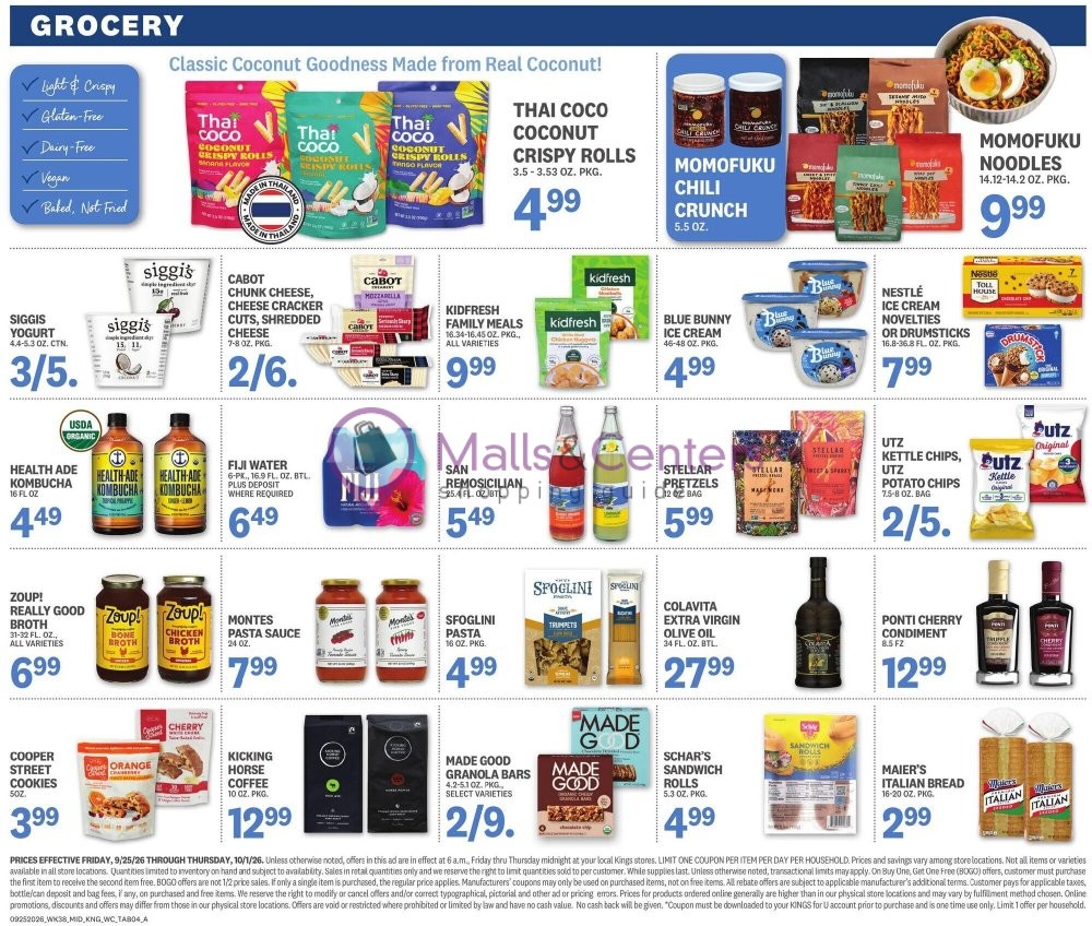 Weekly ad for Kings Food Markets valid: 09/25/2026 - 10/01/2026, page 4