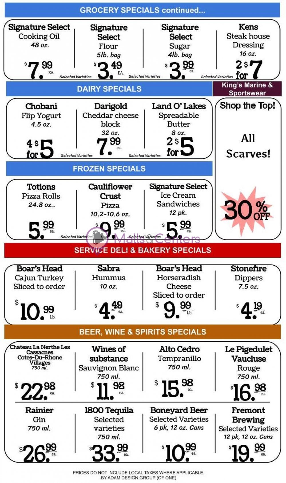 Kings Market Weekly Ad sales & flyers specials MallsCenters