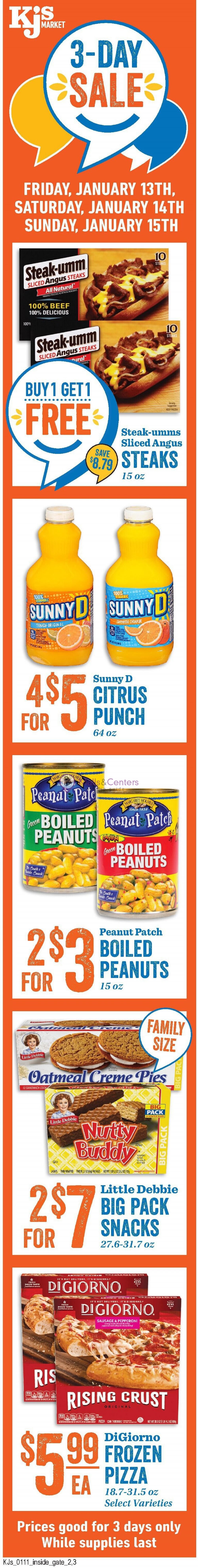 KJ´s Market Weekly ad valid from 01/11/2023 to 01/17/2023 MallsCenters