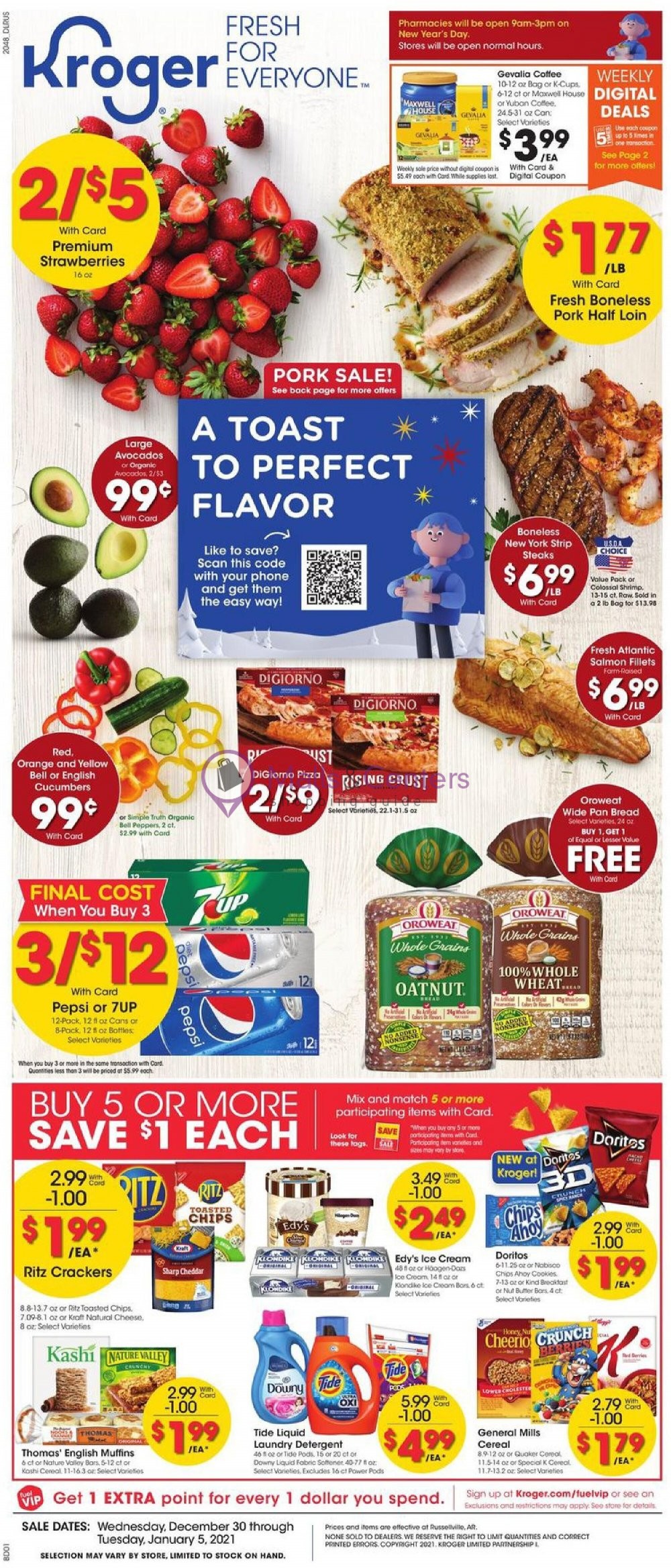 Kroger Weekly ad valid from 12/30/2020 to 01/05/2021 MallsCenters