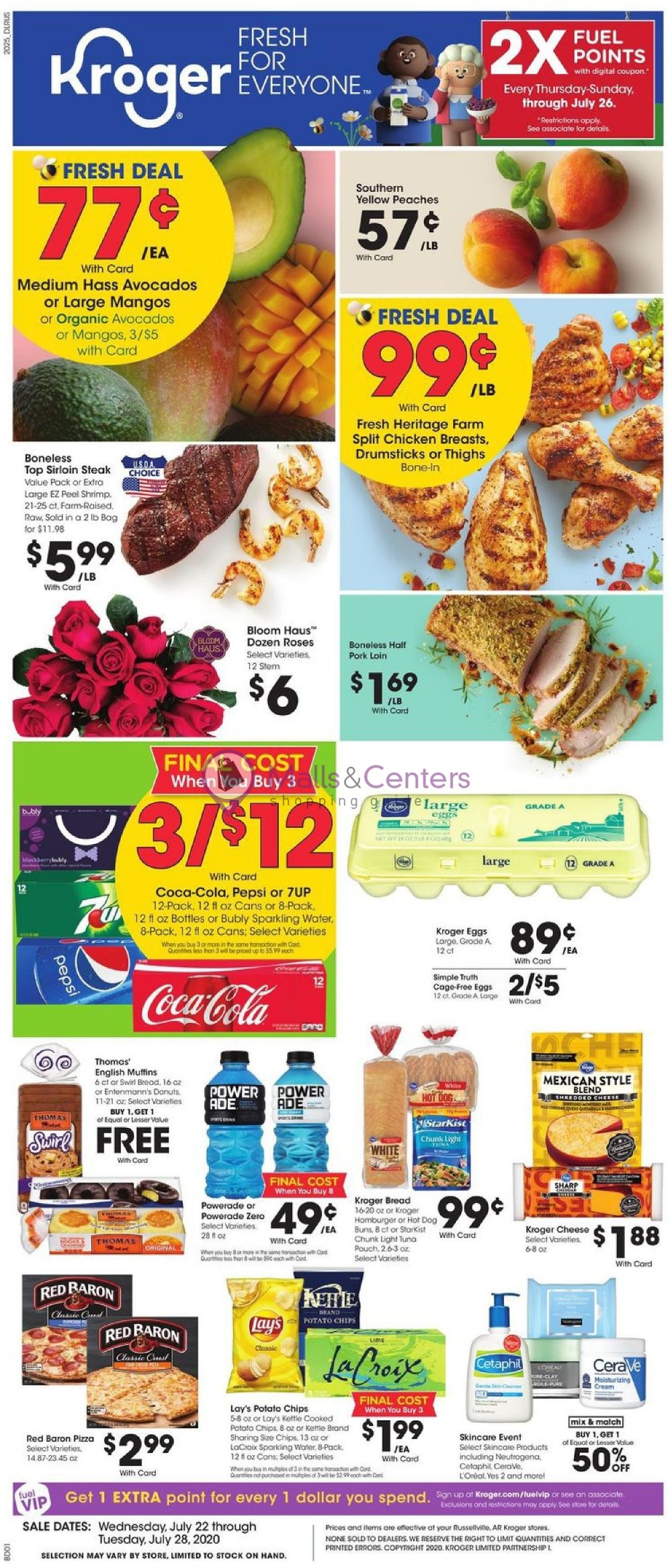 Kroger Weekly ad valid from 07/22/2020 to 07/28/2020 - MallsCenters