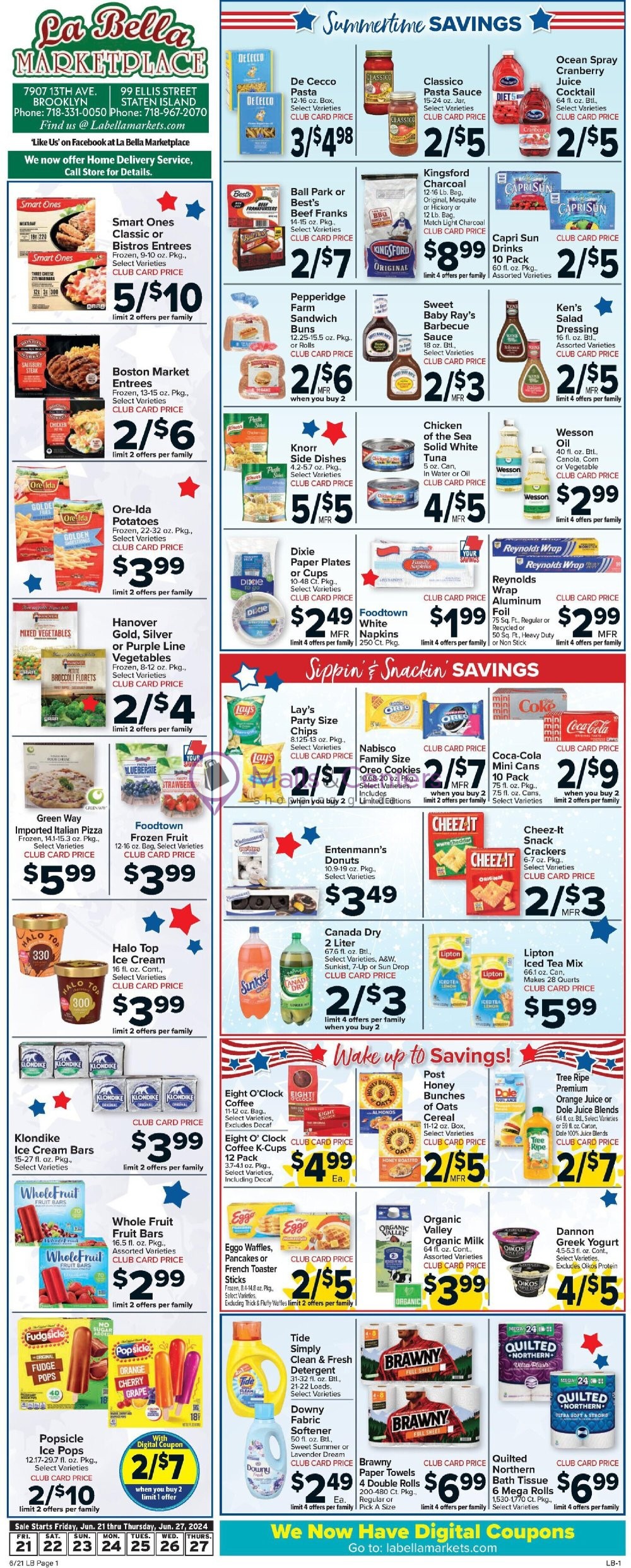 La Bella Marketplace Weekly ad valid from 06/21/2024 to 06/27/2024