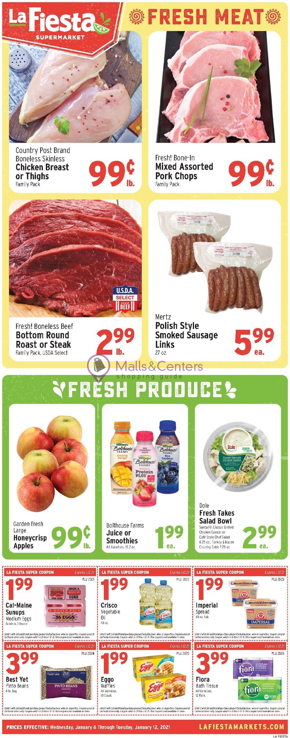 La Fiesta Supermarket Weekly ad valid from 01/06/2021 to 01/12/2021