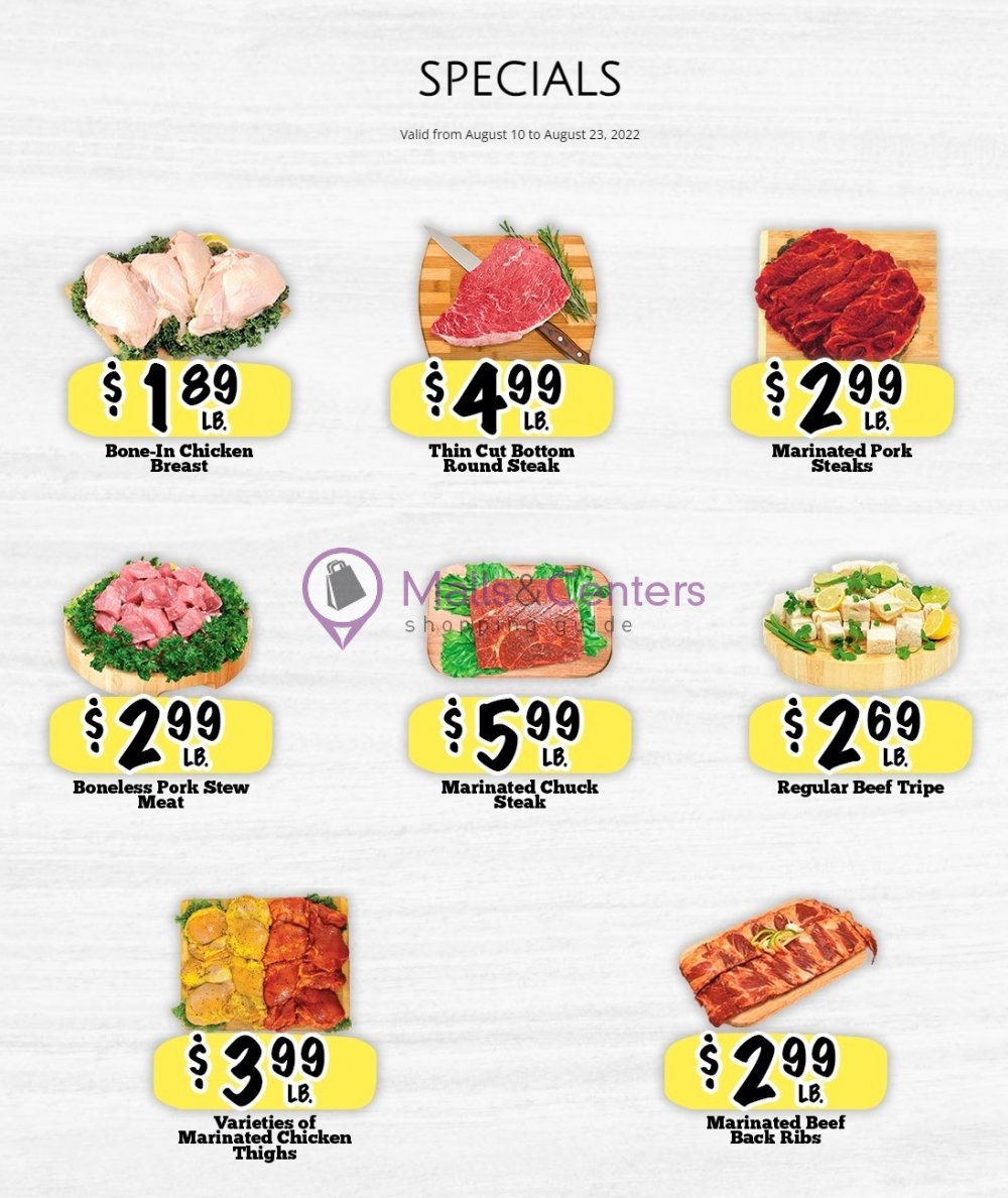 La Michoacana Meat Market Weekly ad valid from 08/10/2022 to 08/23/2022