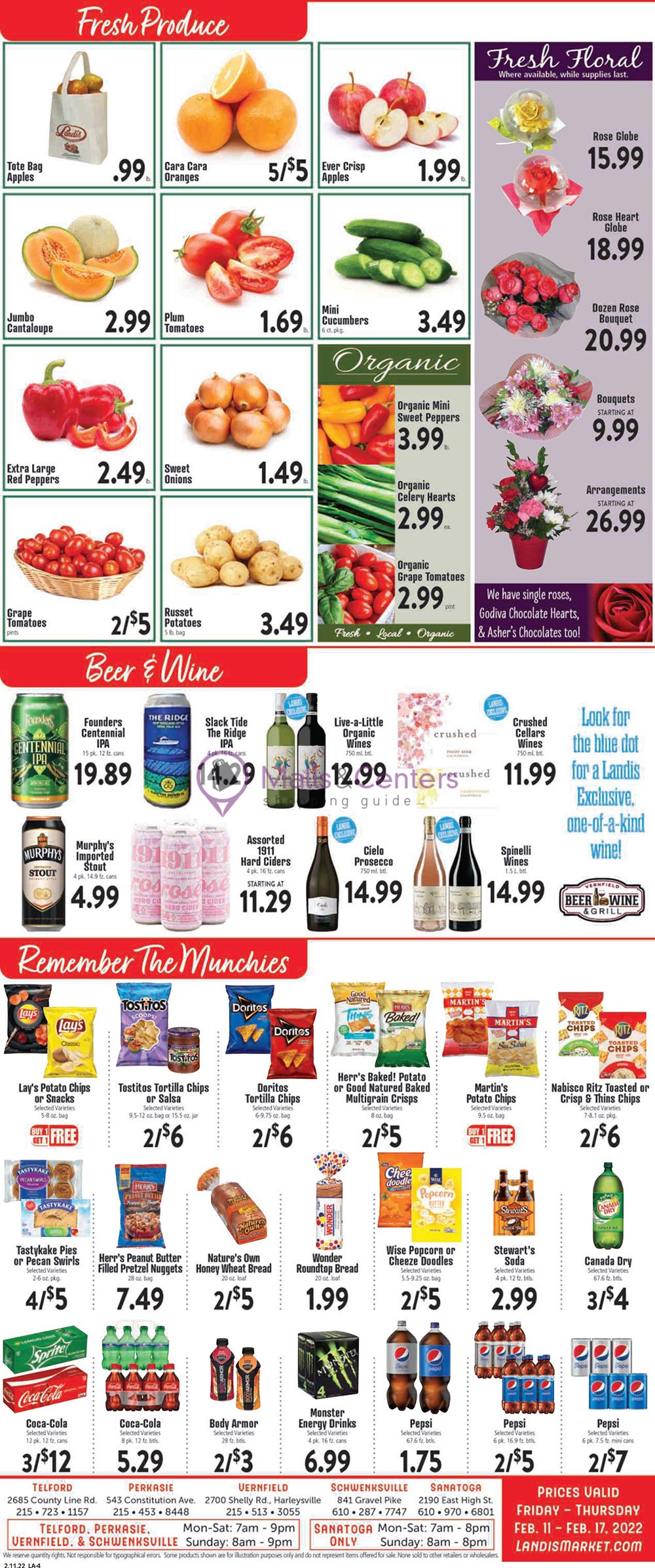 Landis Supermarket Weekly ad valid from 02/11/2022 to 02/17/2022