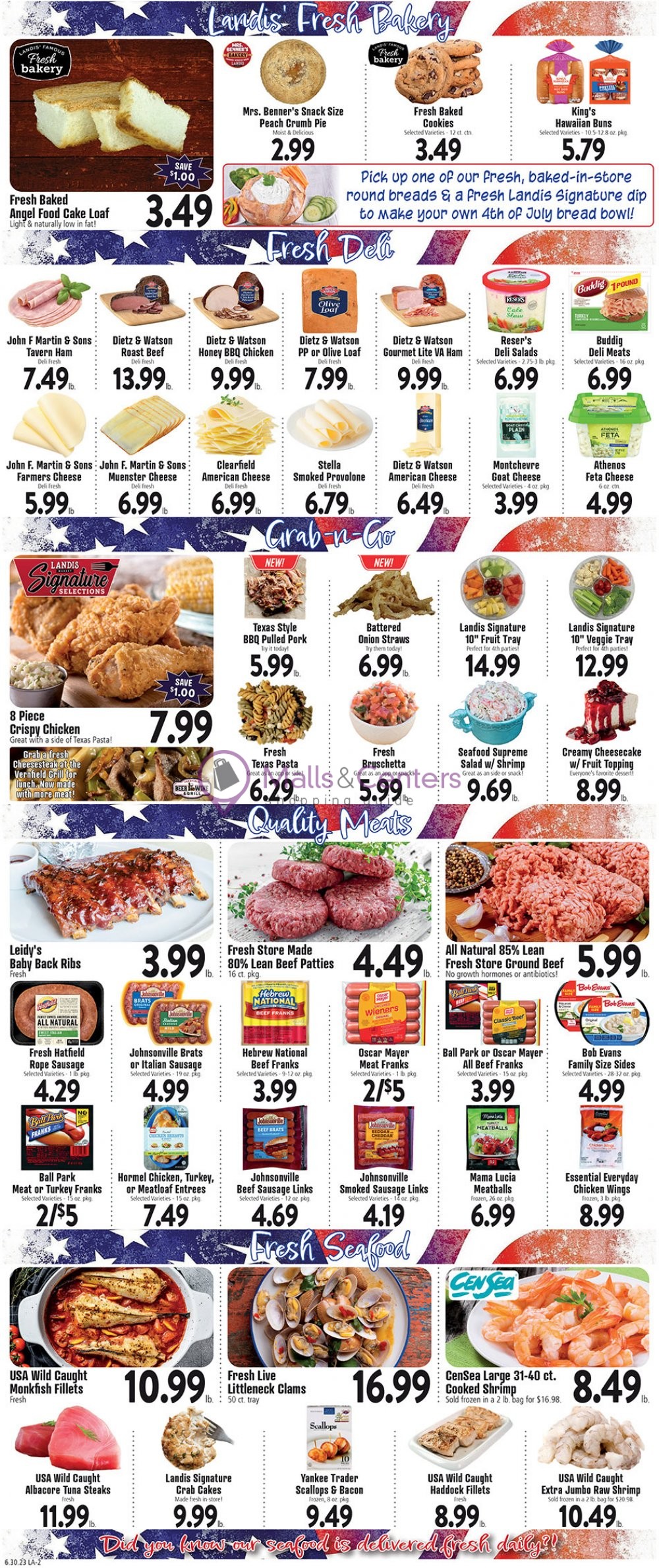 Landis Supermarket Weekly ad valid from 06/30/2023 to 07/06/2023