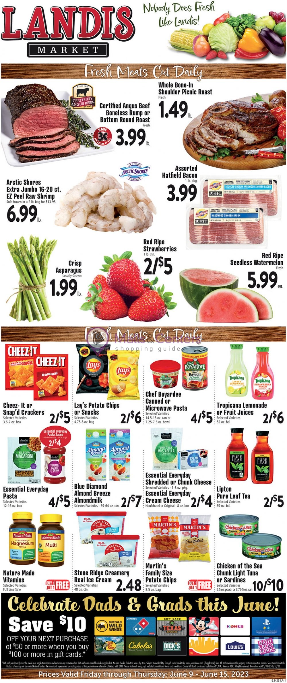 Landis Supermarket Weekly ad valid from 06/09/2023 to 06/15/2023